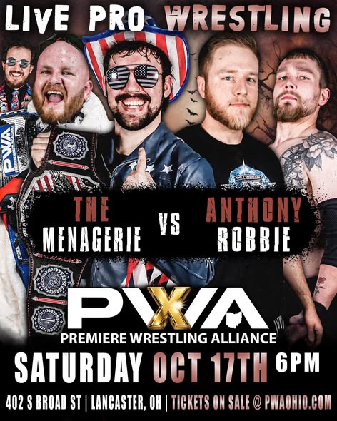 The Menagerie vs. Anthony Rey & Robbie Lee — Saturday, October 17